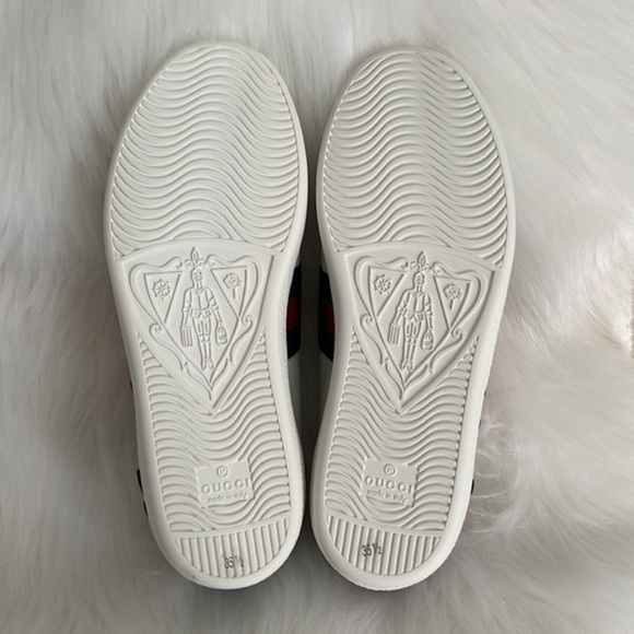 GUCCI‎ NEW soft Lam leather sneakers authentic 100% - Picture 11 of 15